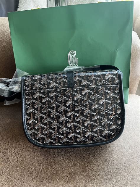 goyard belvedere pm bag black goyardine palladium hardware|goyard belvedere bag review.